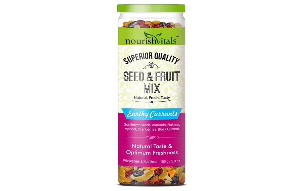 NourishVitals Seed & Fruit Mix Earthy Currants   Jar  150 grams